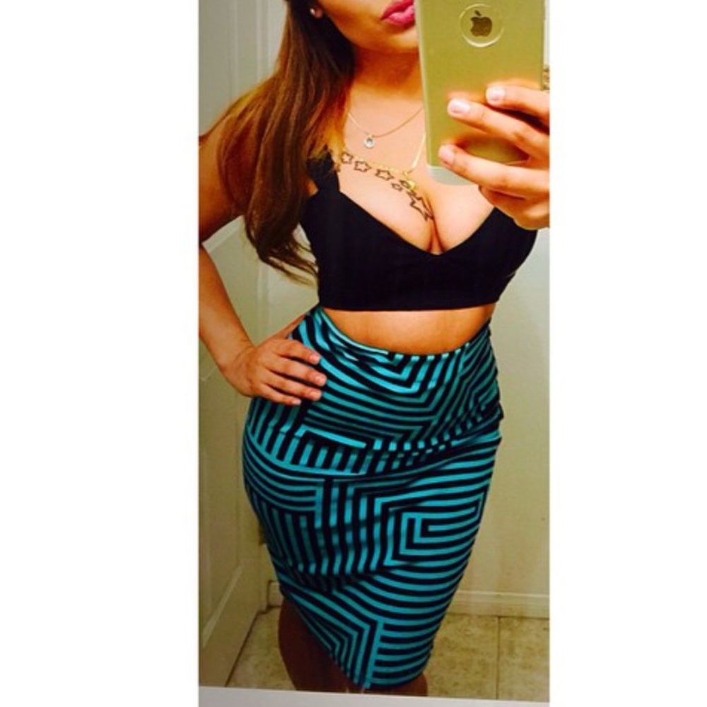🎀Teal pencil skirt (4) - Picture 3 of 3